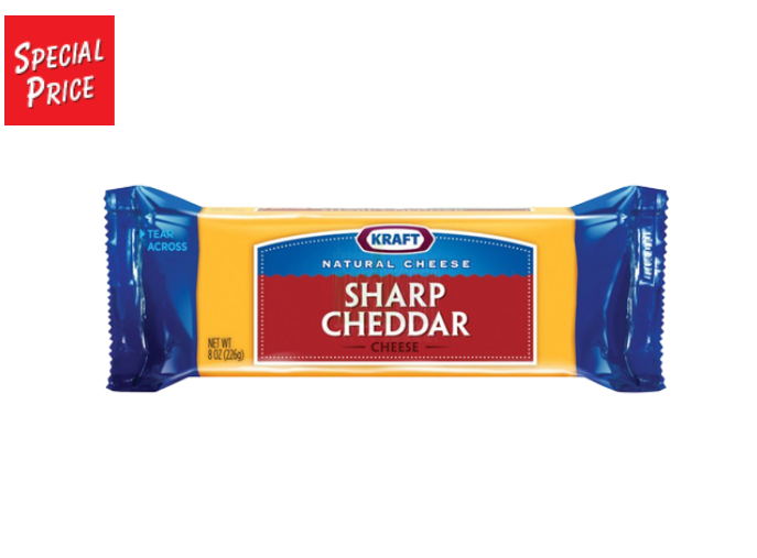 นำเข้าจากต่างประเทศ-sharp-cheddar-cheese-kraft-227g