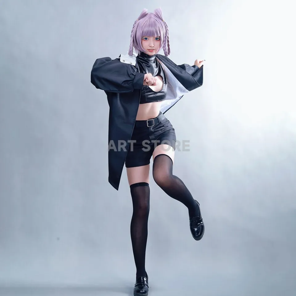 Anime Call Of The Night Nanakusa Nazuna Cosplay Costume Wig Black Cloak  Jacket Leather Vest Shorts Outfit Yofukashi No Uta Women - Cosplay Costumes  - AliExpress