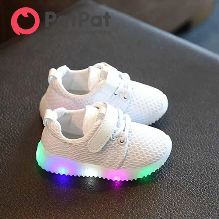 PatPat Baby Toddler Breathable Mesh LED Sneakers Sports Shoes for Boy ...