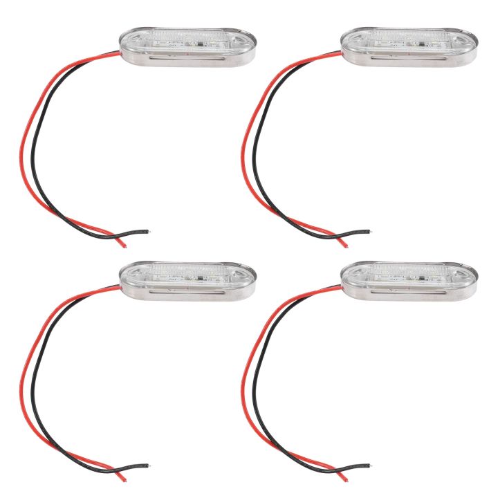 4pcs-12v-boat-marine-signal-lamp-clear-grade-large-waterproof-led-courtesy-lights-stair-deck-white