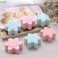 ?【Lowest price】HOMA คริสต์มาสเกล็ดหิมะสบู่แม่พิมพ์ซิลิโคนกลิ่นหอมยิปซั่มปูนเรซิ่นแม่พิมพ์