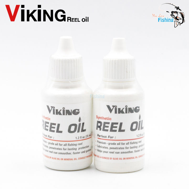 น้ำมันหล่อลื่น-viking-reel-oil-ความจุ-35-ml-ใช้กับเฟืองทองเหลือง-เฟืองสแตนเลส-เฟืองพลาสติก