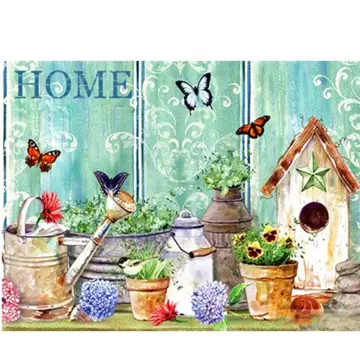 Flower & Butterfly Diy 5D Diamond Painting Art Craft Kit