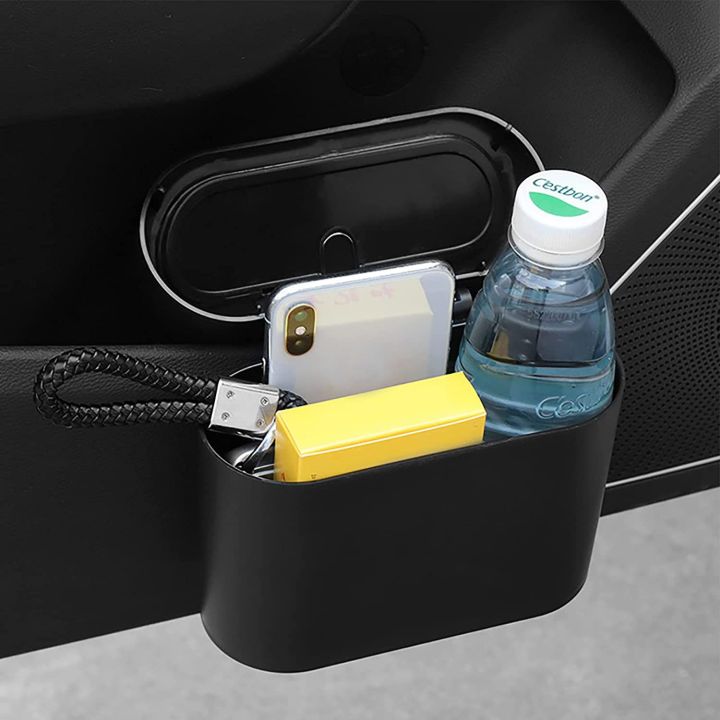 hot-dt-car-trash-bin-with-lid-garbage-interior-accessorie-hanging-wastebasket-with