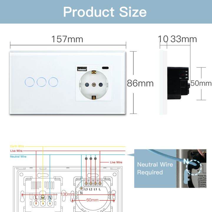 bseed-zigbee-switches-1-2-3gang-smart-light-switch-eu-wall-sockets-wall-touch-switches-multi-control-tuya-smart-life-app-alexa