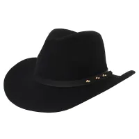 Autumn 100 Wool Fedora Hat For Women Chapeau Cowboy Black Hats For Men Belt Wide Brim Female Caps Fashion Top Jazz Cap White