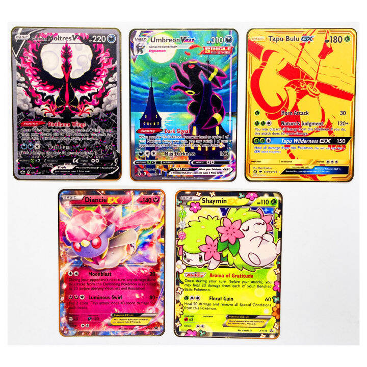 9Pcs/set Diy Pokemon Refractive Color Flash Card Sylveon Umbreon