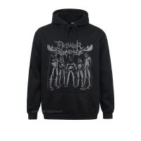 Dethklok เสื้อแขนยาวมีฮู้ดของผู้ชาย Metalocalypse Dethklok มีฮู้ดแขนยาวฮิปฮอป