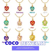 COCOJEWELRY ตุ๊กตาบาร์บี้ปราสาทสร้อยคอหญิงรักจี้สร้อยคอหญิงธันวาคมเกิดเด็กกระดูกไหปลาร้าโซ่