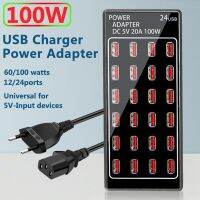 เครื่องแปลงพลังงานกำแพงเดสก์ท็อปสากลแท่นเสียบชาร์จ100W เครื่องชาร์จ USB ได้ J15 12 24หลายฮับพอร์ตสำหรับโทรศัพท์มือถือสหภาพยุโรปปลั๊ก US