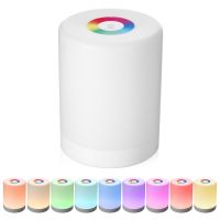 ❇✗☌ Rechargeable Smart LED Touch Control Night Light Induction Dimmer Intelligent Bedside Portable Lamp Dimmable RGB Color Change