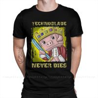 Technoblade Never Dies Classic 1 T-Shirt Men 100% Cotton Short Summer Sleeve Casual Plus Size Shirt Adults S-4XL-5XL-6XL