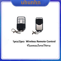 uhunhn 2X 4 Button Electric Garage Door Opener Wireless Remote Control 433MHZ Igniter Wireless Radio Frequency Remote Control