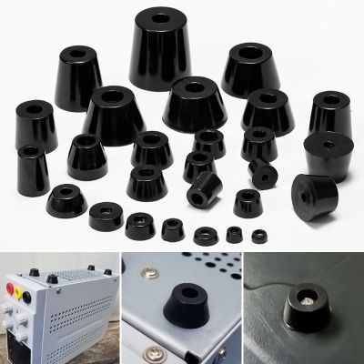 【YF】✢☞  10pcs Cabinet Table Conical Rubber Foot stainless steel Shock Absorber Skid Resistance
