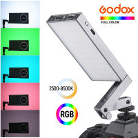 Godox M1 Mini RGB LED Light Full Color Video Lamp 13W 2500~8500K Color Temperature Brightness Adjustable CRI97 TLCI97 Music Activating with Rechargeable Battery Extendable Arm