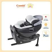 Ghế ngồi ô tô Combi THE S xoay 360 tiêu chuẩn mới bảo vệ bé toàn diện