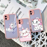 [Disen electronic] การ์ตูน Disney Mary เคสโทรศัพท์สำหรับ Iphone 14 13 12 11 Pro Max Mini Plus X XS XR สีชมพู Matte ฝาครอบโปร่งใส