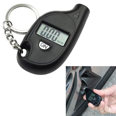 Mini LCD Digital Tire Pressure Gauge Portable Keychain Vehicle Tyre Air Pressure Gauge for Car Auto Motorcycle