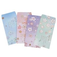 4pcs Cute Sakura Envelope Set Office Message Writing European Country Style Envelope Letter Paper School Stationery Supplies