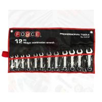 FORCE ประแจ ประแจแหวนข้างปากตาย ชุดประแจแหวนข้างปากตาย 12 ชิ้น (มิล) Model 51214P