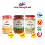 Combo 1 Hũ Dưa Món 450g + 1 Hũ Kim Chi 390g + 1 Hũ Cà Pháo Ngâm Chua Ngọt