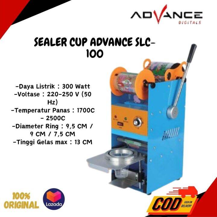 Press Plastik Semua Ukuran Sealer Cup Advance Slc Plastik Penutup