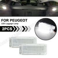 2PCS For Peugeot 1007 206 207 306 307 308 3008 406 407 5008 607 806 807 LED Footwell Trunk Luggage Interior Lights Door Lamp Bulbs  LEDs HIDs