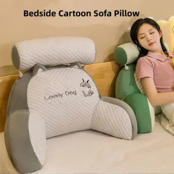 Ice Beans Triangle Cushion Bedside Cartoon Sofa Pillow Back Soft