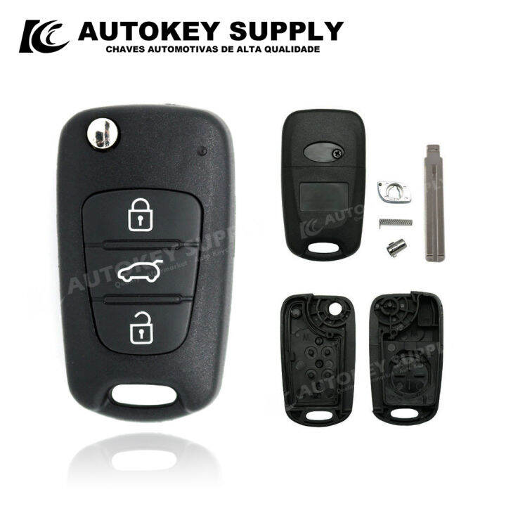 For Hyundai i30ix35 3 Button Remote Flip Key Autokeysupply AKHKF122 ...