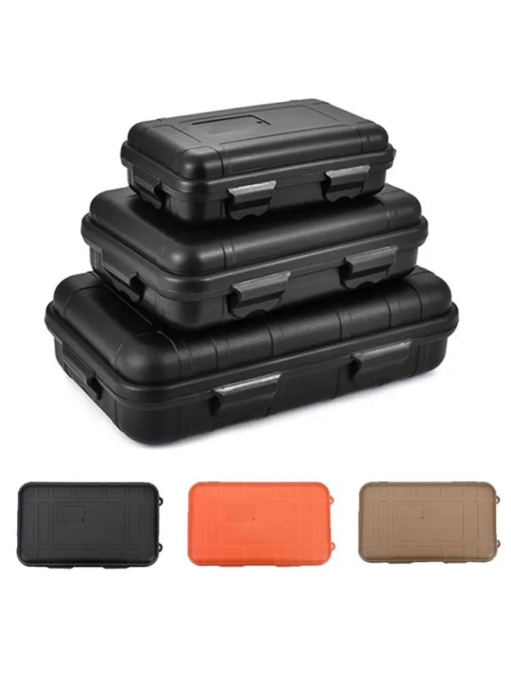 Shockproof Plastic EDC Tool Dry Storage Case Outdoor Waterproof