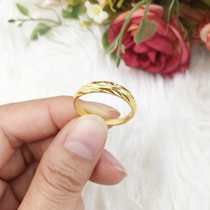 แหวนทอง-แหวนทองตัดลาย-แหวนครึ่งสลึง-1สลึง-แหวนไมครอน-แหวนทองชุบ-ทองไมครอน-ใส่แทนแหวนทองแท้ได้-รูปถ่ายจากสินค้าจริง