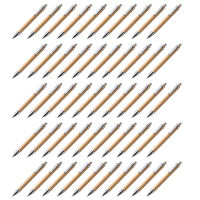 50Pcs/Lot Bamboo Ballpoint Pen Stylus Contact Pen Office &amp; School Supplies Pens &amp; Writing Supplies Gifts with Blue Ink