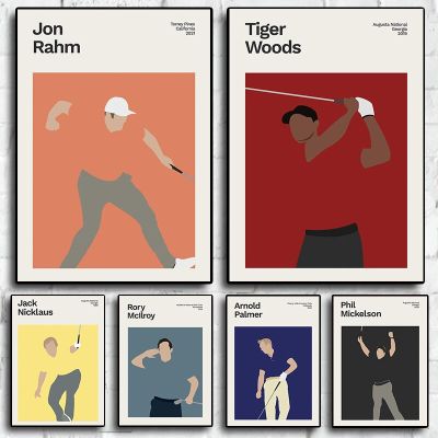 Pop Nordic Golf Legend Sport Player Poster Aesthetic Canvas Painting Minimalist Wall Art Picture Travel Living Room Home Decor Towels