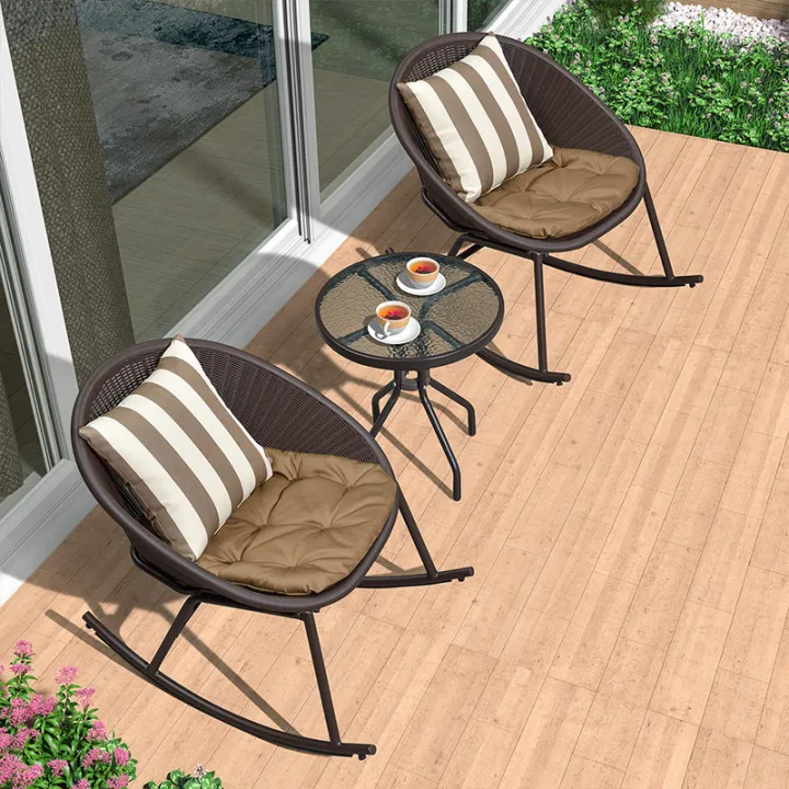 Small balcony rocking chair, home bedroom rocking chair, adult lounge