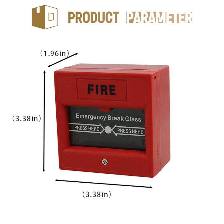 HOT HEK01 Useful Emergency Fire Break Glass Alarm Manual Call Safety