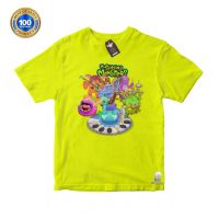 ▫卐 เสื้อยืด ผ้าฝ้าย พิมพ์ลายตัวอักษร MOTIF MY SINGING MONSTER UNISEX สําหรับเด็ก (ฟรีชื่อ)