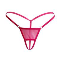 Thongs Erotic Underwear Bikini Crotchless for Sexy Front Out Hollow String G Crotch Open Women Simple