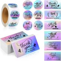 【CW】♕✆▧  500Pcs/Roll Thank You Label Stickers And Cards Small Business Adhesive Labels Scrapbooking Stationery