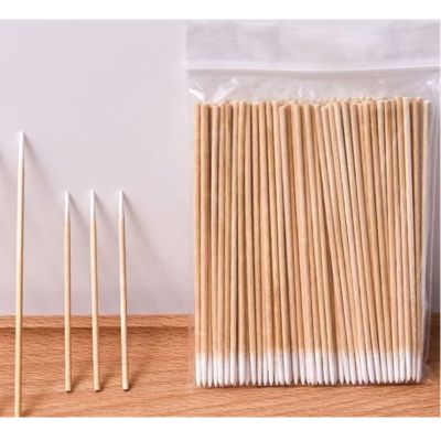 【YF】 Disposable Cotton Swab Lint Brushes Wood Buds Swabs Ear Stick Extension Glue Removing