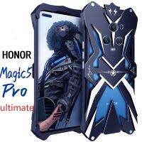 ZIMON กล่องโลหะสำหรับโทรศัพท์ Honor Magic 5 Ultimate เคสห่อหุ้มอะลูมินัมอัลลอย Magic 5 / 5Pro ฝาหลังแข็งกันกระแทกเคสใส่โทรศัพท์