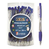 โยยา ปากกากด #1017 1.0 มม. หมึกน้ำเงิน แพ็ค 50 ด้าม / Yoya Ball Pen #1017 1.0 mm Blue Ink 50 Pcs/Pack