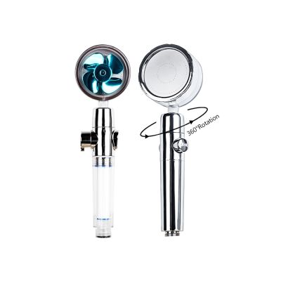 Shower Head High Pressure Set 360°Spin With Water Filter Golden Fan Turbocharge Pure Rainfall Bathroom Accessories  by Hs2023