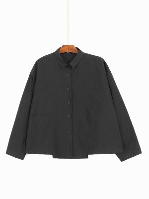 XITAO Blouse Loose Casual Black Women Shirt Top