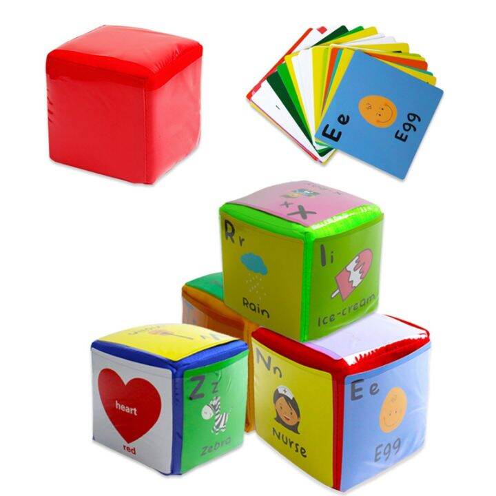 diy-education-playing-dice-with-card-pocket-square-diy-dice-photo-pocket-foam-stacking-blocks-toy-for-teaching-set-of-4