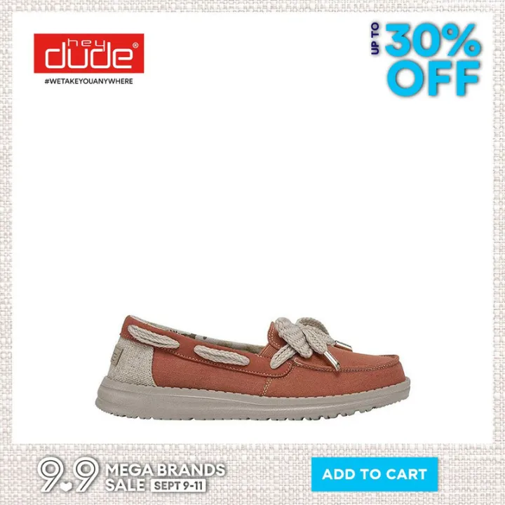 Hey Dude Effie Bay Coral Womens Shoes Lazada PH