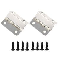 2Pcs Jewelry Box Decorative Hinges Antique Butt Hinges 4-Holes Folding Hinges Door Hardware Locks