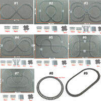 ชุดบล็อคก่อสร้างรางรถไฟในเมืองรางรางยืดหยุ่น53401 53400รางโค้งแบบเส้นตรง