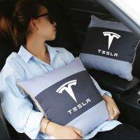 ❍ Pillowcase 2 In 1 Cushion Travel Portable Nap Pillow Blanket Quilt Foldable Pillow Square For tesla model 3 X S Y Accessories