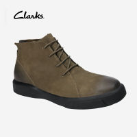 Clarks_บุรุษ Hale Rise หนังวัวแท้ Active air cushion Comfort Premium รองเท้าบูทหุ้มข้อผู้ชาย - ZT8398