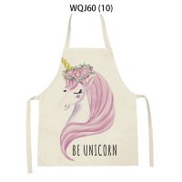 Cartoon Print Unicorn Print Sleeveless Apron ChildrenS Home MenS And WomenS Anti-Fouling Apron Kitchen Bibs Pinafore Aprons